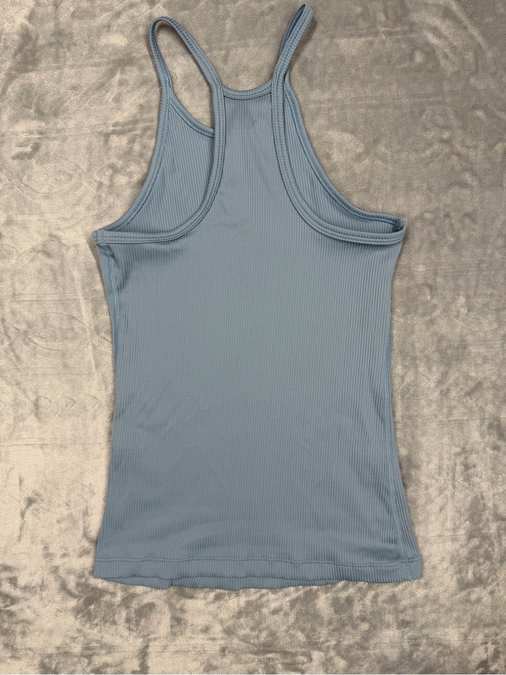 NOBULL Women's Sky Blue Ribbed Racerback Tank - Picture 4 of 7